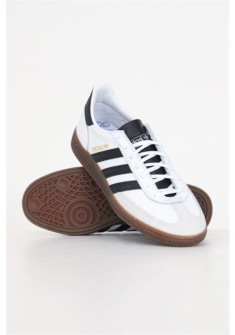 White sneakers with black stripes for men HANDBALL SPEZIAL ADIDAS ORIGINALS | IE3403.